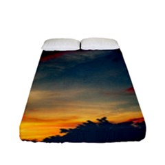 Muted Sunset Fitted Sheet (full/ Double Size) by okhismakingart