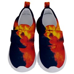 Ominous Clouds Kids  Velcro No Lace Shoes by okhismakingart