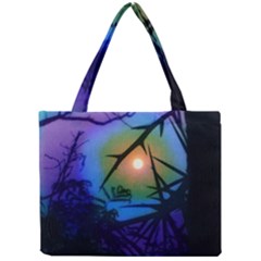 Rainbow Moon And Locust Tree Mini Tote Bag by okhismakingart