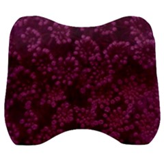 Dark Pink Queen Anne s Lace (up Close) Velour Head Support Cushion by okhismakingart