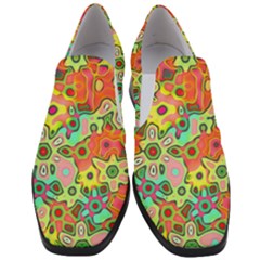 Colorful Shapes       Slip On Heel Loafers by LalyLauraFLM