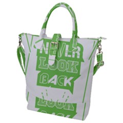 Never Look Back Buckle Top Tote Bag by Melcu