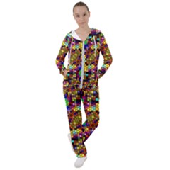 Color Mosaic Background Wall Women s Tracksuit by Pakrebo