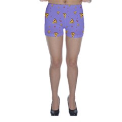 Piazza Pattern Violet 13k Piazza Pattern Violet Background Only Skinny Shorts by genx