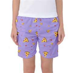 Piazza Pattern Violet 13k Piazza Pattern Violet Background Only Women s Basketball Shorts by genx