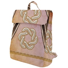 Decorative Celtic Knot Flap Top Backpack by FantasyWorld7