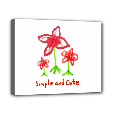 Flowers And Cute Phrase Pencil Drawing Canvas 10  X 8  (stretched) by dflcprintsclothing