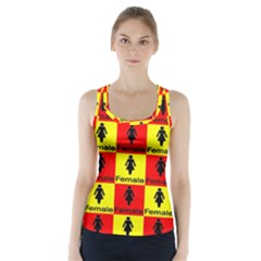 Female Racer Back Sports Top by ArtworkByPatrick