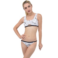 Birds Hand Drawn Outline Black And White Vintage Ink The Little Details Bikini Set by genx