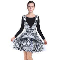 Drawing Samurai Tattoo Sketch Japanese Samurai Plunge Pinafore Dress by Sudhe