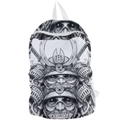 Drawing Samurai Tattoo Sketch Japanese Samurai Foldable Lightweight Backpack by Sudhe