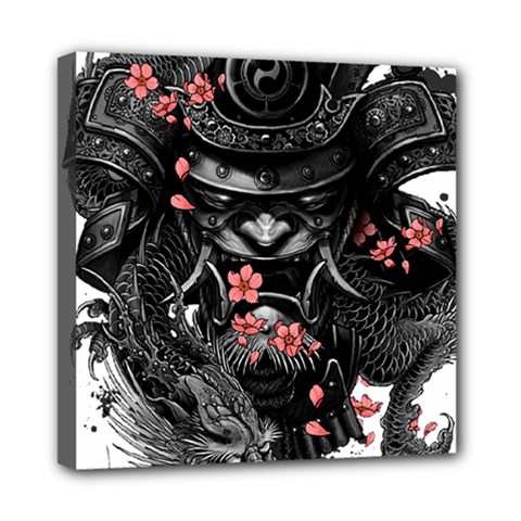 Sleeve Tattoo  Samurai Mini Canvas 8  X 8  (stretched) by Sudhe