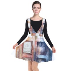 Tardis Doctor Who Transparent Plunge Pinafore Dress by Sudhe