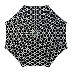 No Interruptions - Geometric Design Golf Umbrellas by WensdaiAmbrose