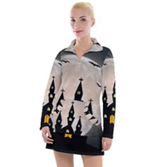 Halloween Illustration Decoration Women s Hoodie Dress by Pakrebo