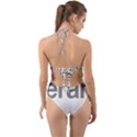 Theranos Logo Halter Cut-Out One Piece Swimsuit View2