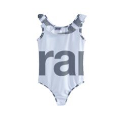 Theranos Logo Kids  Frill Swimsuit by milliahood