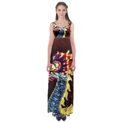 Dragon Lights Main Dragon Empire Waist Maxi Dress by Riverwoman