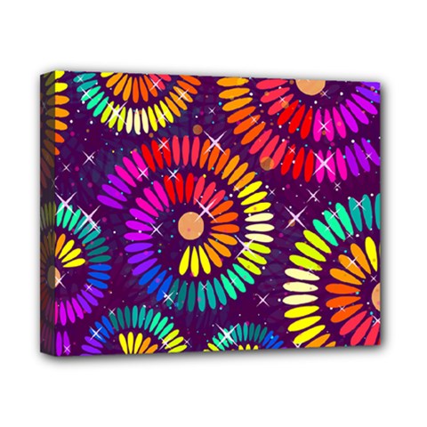 Abstract Background Spiral Colorful Canvas 10  X 8  (stretched) by HermanTelo