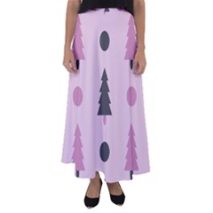 Christmas Tree Fir Den Flared Maxi Skirt by HermanTelo