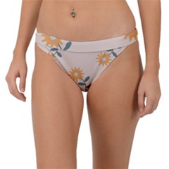 Flowers Continuous Pattern Nature Band Bikini Bottom by HermanTelo