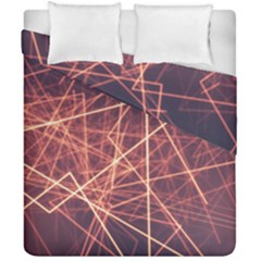 Light Fiber Black Fractal Art Duvet Cover Double Side (california King Size)