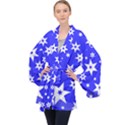 Star Background Pattern Advent Velvet Kimono Robe View1