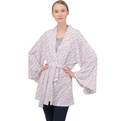 Wallpaper Abstract Pattern Graphic Velvet Kimono Robe by HermanTelo