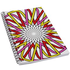 Sun Abstract Mandala 5 5  X 8 5  Notebook by HermanTelo