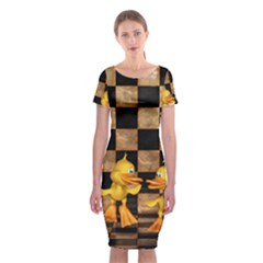 Cute Little Ducks Classic Short Sleeve Midi Dress by FantasyWorld7