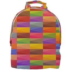 Abstract Background Geometric Mini Full Print Backpack by Mariart