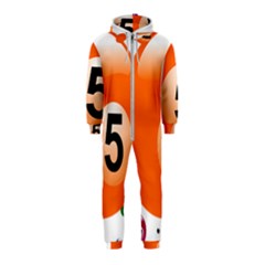 Billiard Ball Ball Game Pink Orange Hooded Jumpsuit (kids) by HermanTelo