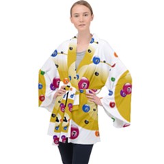 Billiard Ball Ball Game Velvet Kimono Robe by HermanTelo