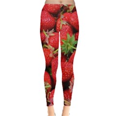 Strawberries Leggings  by TheAmericanDream