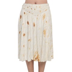 Burrito Velvet Flared Midi Skirt by TheAmericanDream