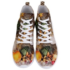 Pumpkin Vegetables Autumn Men s Lightweight High Top Sneakers by Pakrebo