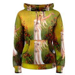 Beautiful Fairy With Wonderful Flowers Women s Pullover Hoodie by FantasyWorld7