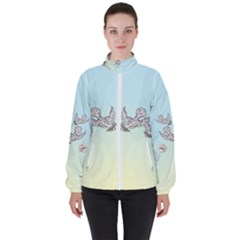 Peace Doves - By Larenard Studios Women s High Neck Windbreaker by LaRenard