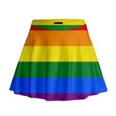 Lgbt Rainbow Pride Flag Mini Flare Skirt by lgbtnation