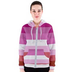 Lesbian Pride Flag Women s Zipper Hoodie by lgbtnation