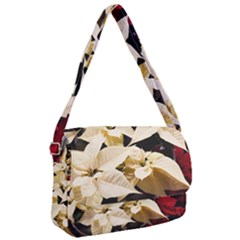 Christmas Poinsettia Decoration Courier Bag by Pakrebo