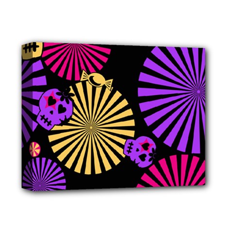 Seamless Halloween Day Dead Deluxe Canvas 14  X 11  (stretched) by HermanTelo