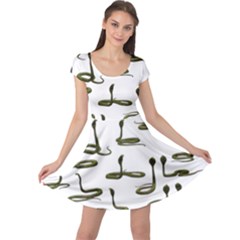 Snake Cobra Reptile Poisonous Cap Sleeve Dress by HermanTelo