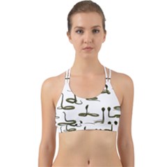 Snake Cobra Reptile Poisonous Back Web Sports Bra by HermanTelo