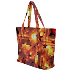 Star Radio Light Effects Magic Zip Up Canvas Bag by HermanTelo