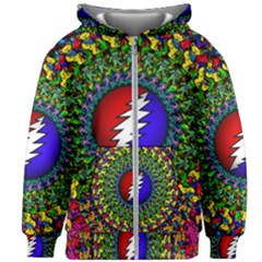 Grateful Dead Kids  Zipper Hoodie Without Drawstring by Sapixe