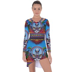 Grateful Dead Wallpapers Asymmetric Cut-out Shift Dress by Sapixe