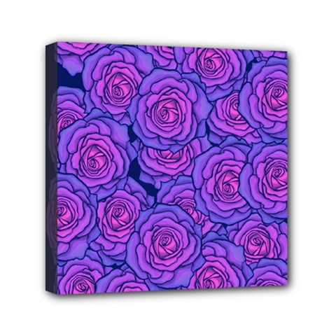 Roses Mini Canvas 6  X 6  (stretched) by BubbSnugg