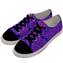 Roses Men s Low Top Canvas Sneakers by BubbSnugg