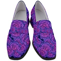 Roses Women s Chunky Heel Loafers by BubbSnugg